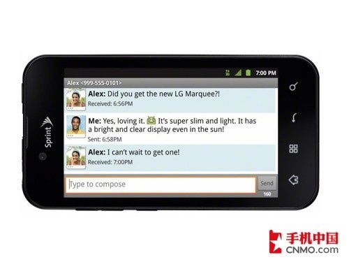 4英寸屏1GHz芯片  LG Marquee即将上市 